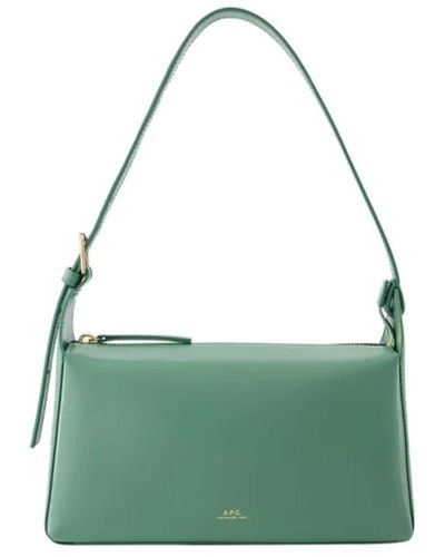 A.P.C. Leder handtaschen - Grün