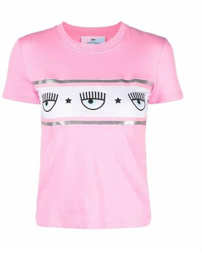 Chiara Ferragni T-Shirt Maxi Logomania - Pink