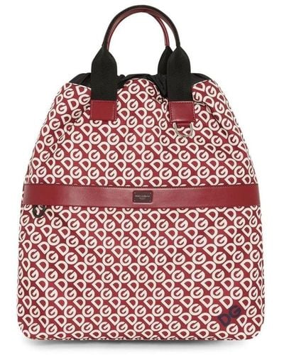 Dolce & Gabbana Logo Backpack - Red
