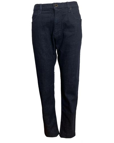 Emporio Armani Dunkelblaue regular fit jeans