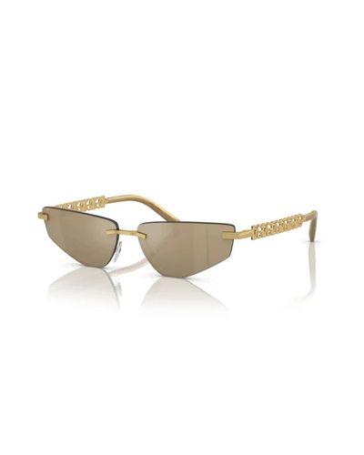 Dolce & Gabbana Gold klar spiegel echt gelb sonnenbrille