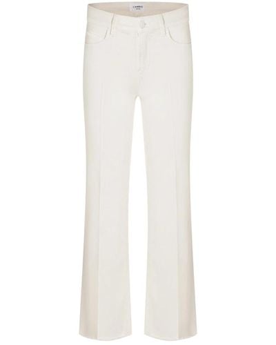 Cambio Stylische cropped jeans für frauen - Weiß