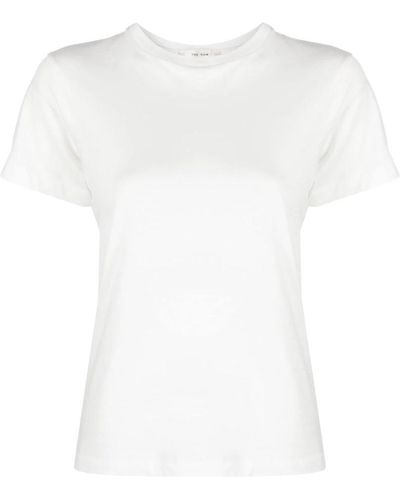 The Row Camiseta de algodón blanca cuello redondo - Blanco