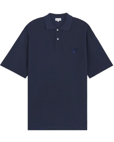 Maison Kitsuné Polo Shirts - Blue