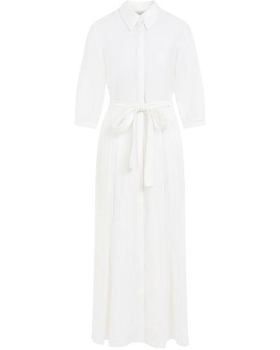 Gabriela Hearst Dresses > day dresses > shirt dresses - Blanc