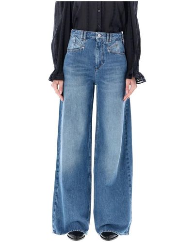 Isabel Marant Lemony denim jeans alla moda - Blu