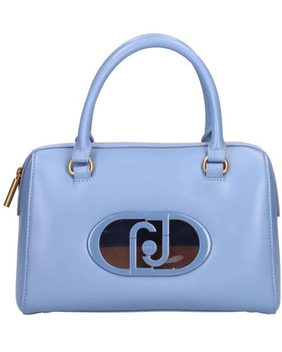 Liu Jo Stilvolle handtasche mit lj-buchstaben,handtasche mit metall-logo,handbags - Blau