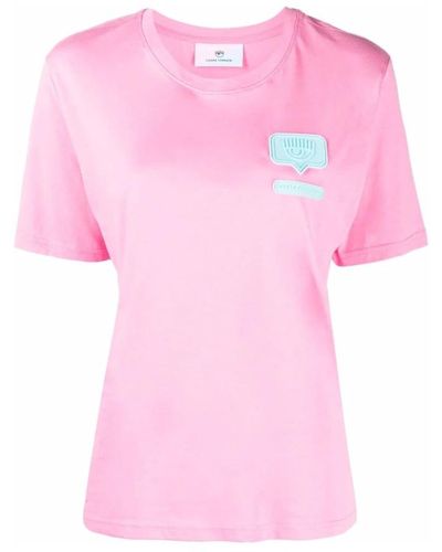 Chiara Ferragni T-shirt con logo in gomma chiara ferragni - Rosa