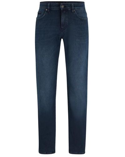 BOSS Jeans slim fit regular rise in denim blu