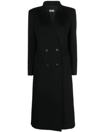 Alberto Biani Double-Breasted Coats - Black