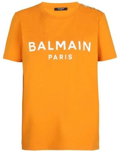 Balmain T-Shirts - Orange