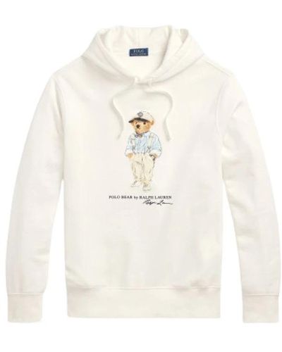 Polo Ralph Lauren Bärenlogo hoodie - Weiß