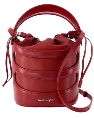 Alexander McQueen Leder handtaschen - Rot