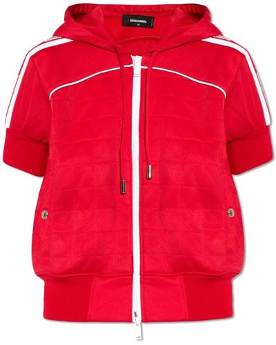DSquared² Sudadera con capucha y logo - Rojo