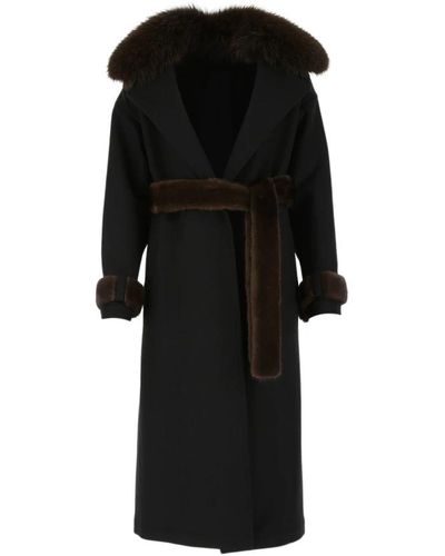 Blancha Coats > trench coats - Noir