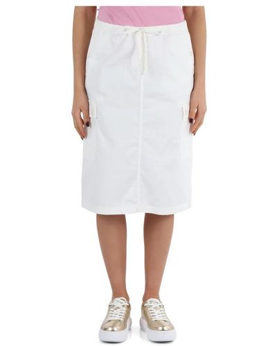 Replay Midi Skirts - White