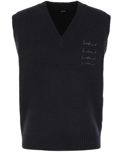 we11done Knitwear > sleeveless knitwear - Noir