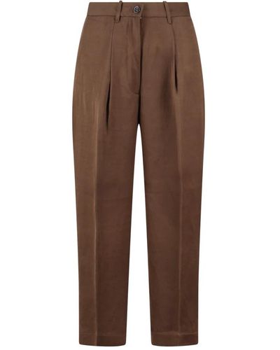 Nine:inthe:morning Cropped trousers - Marrón