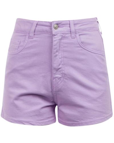 Jucca Denim Shorts - Purple