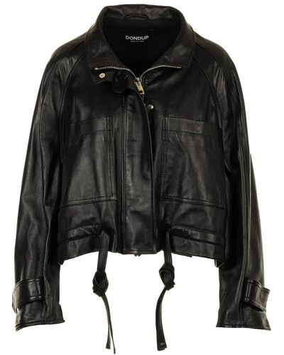 Dondup Leather jackets - Schwarz