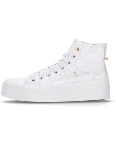 adidas Platform Mid Sneakers - Weiß