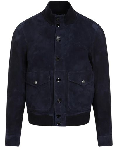Tom Ford Jackets > bomber jackets - Bleu