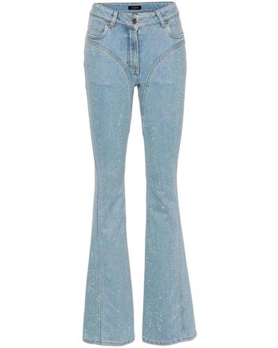 Mugler Jeans > flared jeans - Bleu