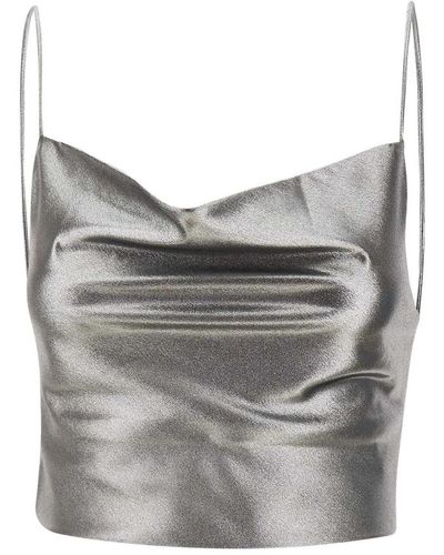 ROTATE BIRGER CHRISTENSEN Sleeveless Tops - Grey