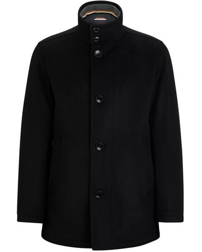 BOSS Coats > single-breasted coats - Noir