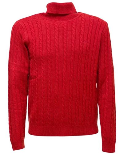 Sun 68 Knitwear > turtlenecks - Rouge