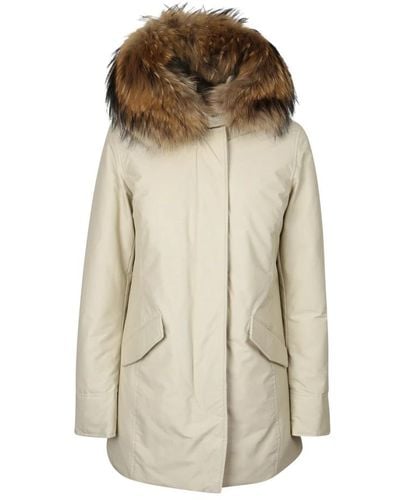 Woolrich Arctic Parka with Removable Fur - Natur