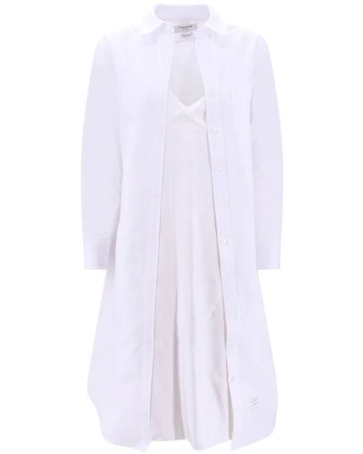 Thom Browne Shirt dresses - Weiß