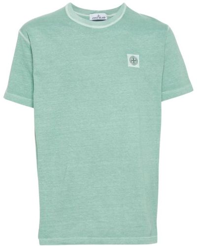 Stone Island Lässiges baumwoll-t-shirt - Grün