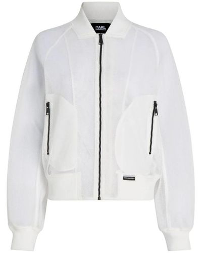 Karl Lagerfeld Bomber jackets - Weiß
