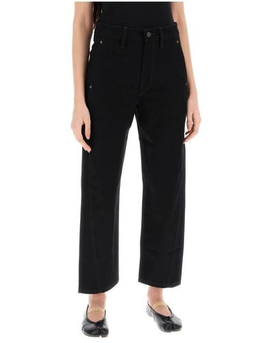 Lemaire Straight trousers - Schwarz