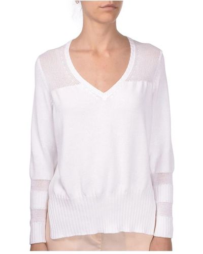 Gran Sasso Knitwear > v-neck knitwear - Blanc