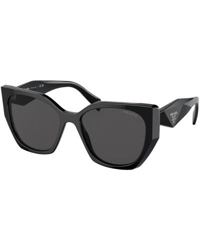 Prada Quadratische oversize sonnenbrille symbole kollektion - Schwarz