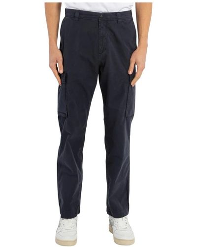 Woolrich Trousers > straight trousers - Bleu