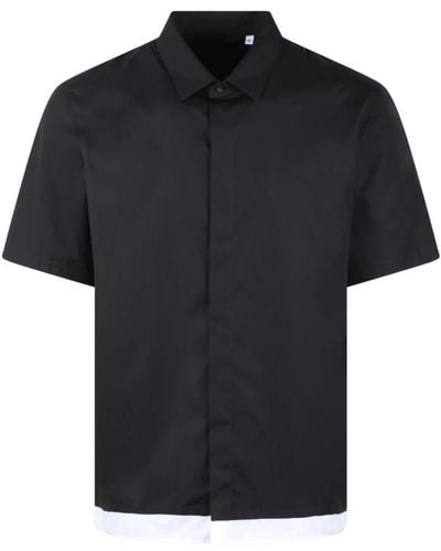 Neil Barrett Short Sleeve Shirts - Black