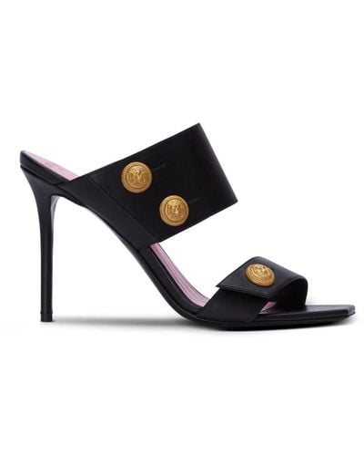 Balmain Shoes > heels > heeled mules - Noir