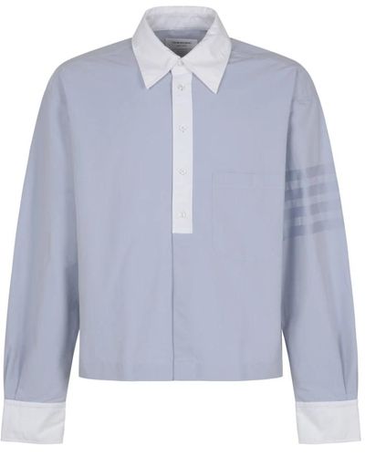 Thom Browne Shirts > casual shirts - Bleu