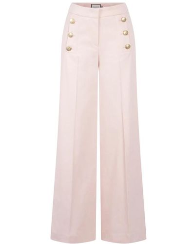 Seductive Trousers > wide trousers - Rose
