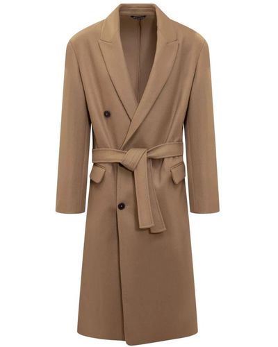 Costumein Coats > belted coats - Marron