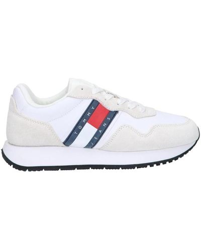 Tommy Hilfiger Eva runner sneakers con patch tommy - Bianco