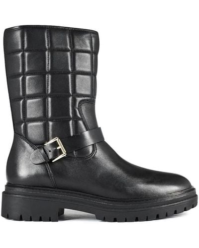 Michael Kors Layton Quilted Leather Boots - Black