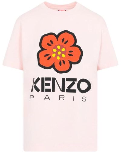 KENZO Faded loose t-shirt - Pink