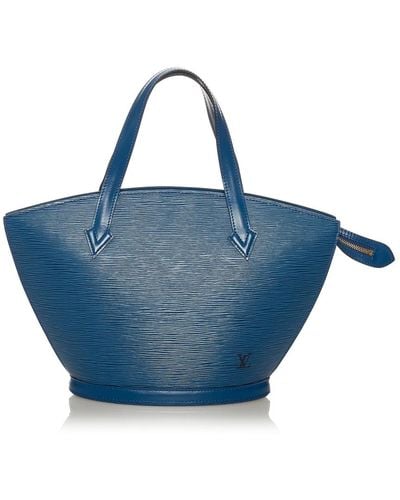 Louis Vuitton Epi saint jacques pm avant le cuir de sangle courte - Bleu