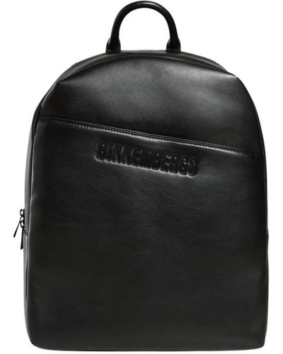 Bikkembergs Leder rucksack - one size - Schwarz