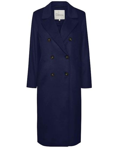 My Essential Wardrobe Coats > double-breasted coats - Bleu