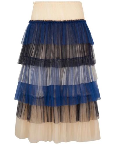Elisabetta Franchi Skirts > midi skirts - Bleu